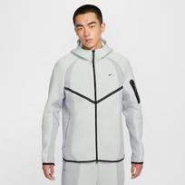 Nike Tech Men's Color-Block Full-Zip Fleece Windrunner Jacket S white