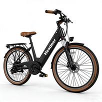 Miesto kelionėms elektrinis dviratis HEADEER BD26195 48V11.5Ah baterija E-bike 26 colių kalnų padangos 350W variklis Suaugusiems visureigis elektrinis dviratis juoda