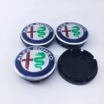 Automobilio lipdukai Alfa Romeo 10 vnt. 56 mm Alfa Romeo 159 147 156 Giulietta GT Mito Brera Giulia Automobilio ratlankio stebulės logotipas Modifikacija 10pcs 56mm black cap geltona
