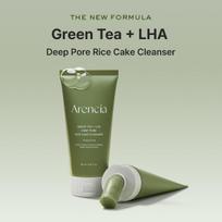 arencia Green Tea + LHA Deep Pore Rice Cake Cleanser 150g gray