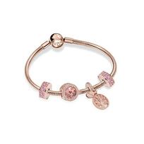 Pandora Eternal Heritage Snake Set Synthetic Cubic Zirconia Bracelet Women's ZT0597 auksas
