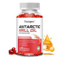 Premium Antarctic Krill Oil 1000mg - Omega-3 Essential Fatty Acids Supplement with Phospholipids for Heart, Brain & Joint Support 120PCS