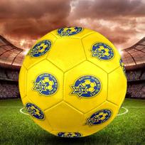 Maccabi Tel Aviv FC Indoor Soccer Ball Colorful All Ages Size 5 Machine Stitched PVC Competition Ready Durable High-Bounce