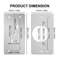 Premium-8Pack Cabinet Hinge Repair Plate With 4Pack Full Overlay Soft Closing Cabinet Hinges-Hinge Repair Kit Plate For Cabinet sidabras
