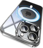Etui obudowa plecki do iphone 15 pro magnetyczne silikon przezroczyste