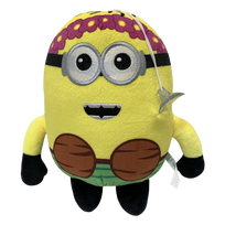 Minkštas pliušinis žaislas Pakalikas / Minionas Havajų stiliumi su prisiurbtuku