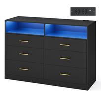 Komoda 40 x 119 x 81,1 cm 6 stalčiai