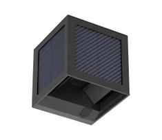 LED saulės sieninis šviestuvas su jutikliu LED/9W/3,7V 3000/4000/6000K IP65 2600mAh juodas
