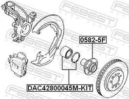 FEBEST Rato guolis bearing DAC42800045M-KIT