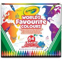 Crayola: pasaulio mėgstamiausių spalvų vaškinės kreidelės – 64 vnt.
