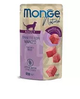 Monge Natural konservai katėms su tunu ir jautiena, 12x80 g