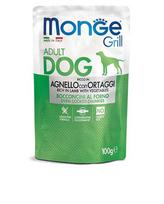 Monge Grill konservai šunims su ėriena ir daržovėmis, 100 g : Pakuotė - 24x100 g
