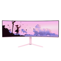 Monitorius Arozzi Nova AZ-NO-49TUW165-PNK 49" VA UWQHD 5120x1440 165Hz 350cd/m² aukščio, pasukimo, pakreipimo reguliavimas