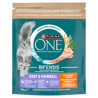 PURINA ONE Coat & Hairball su vištiena, 750 g