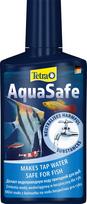 TETRA AquaSafe 250 ml – vandentiekio vandens apdorojimo priemonė, skirta naudoti akvariumuose.