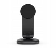 Įkroviklis Satechi 3-in-1 Qi2 25W sulankstoma belaidė Qi2 25W įkrovimo stotelė trims įrenginiams, laidas ir adapteriai US/CAN/EU/UK komplekte (space black) | ST-Q25F31C-EA | 810086363568