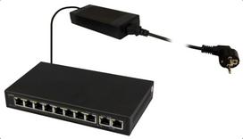 PULSAR SG108 tinklo komutatorius Gigabit Ethernet (10/100/1000) Maitinimas per Eternetą (PoE) Juoda