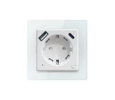 Immax NEO 07552L - Išmanioji F tipo kištukinė rozetė 16A/230V + 1xUSB-A+1xUSB C PD 20W