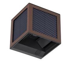 LED saulės sieninis šviestuvas su jutikliu LED/9W/3,7V 3000/4000/6000K IP65 2600mAh ruda