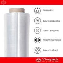 Stretch plėvelė baldams ir paletėms, 50 cm, 23 μm, 1.5 kg