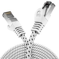 Deleycon Cat7 Lan kabelis 0.5m, baltas, 600mhz, 10Gbit/s