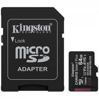 Kingston 64GB microSDXC Canvas Select Plus Gen3 100MB/s A1 Card + Adapter | SDCS3/64GB