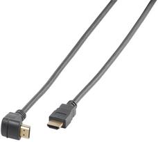 Vivanco cable HDMI - HDMI 1.5m angled | VVVHDMI30M1M90K