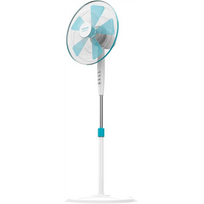 Cecotec EnergySilence 500 | Pedestal Fan | Stand Fan | 40 W | Diameter 40 cm | Number of speeds 3 | Oscillation | White/Blue | 5900