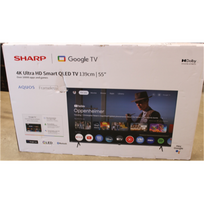 IŠPARDAVIMAS. Sharp 55HP5265E 55" (139cm) QLED 4K Ultra HD Google TV, Dolby Vision, Dolby Atmos | IŠPARDAVIMAS. Sharp 55HP5265E | 55 | Smart TV | Google TV | UHD | Black | PAŽEISTA PAKUOTĖ | 55HP5265ESO