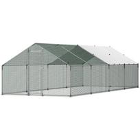 Didelė metalinė vištidė 3 x 8 x 2 m