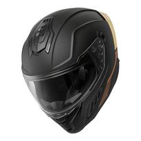 Pilno veido motociklininko šalmas su dviem skydeliais (XL)