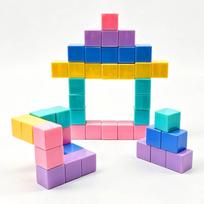 Magnetinių kubelių konstruktorius vaikams