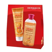 DERMACOL_SET Aroma Moment Gingerbread Cookies dušo želė 250ml + vonios putos 500ml