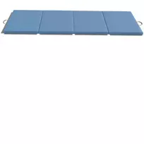 Treniruočių kilimėlis, sulankstomas fitneso kilimėlis, sporto kilimėlis su rankenomis jogai, MMA, fitnesui, pilatesui, 240 x 120 x 5 cm, šviesiai mėlynas