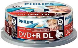 1x25 Philips DVD+R 8,5GB DL 8x IW SP