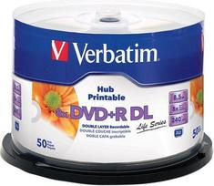 Verbatim DVD + R DL 8,5GB 8x 50 vienetų (97693)
