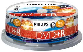 1x25 Philips DVD+R 4,7GB 16x SP