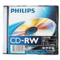 1x10 Philips CD-RW 80 min. 700MB 4-12x JC
