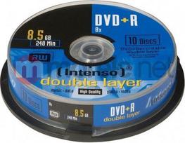 Intenso DVD + R DL 8,5GB 8x10 vnt (4311142)