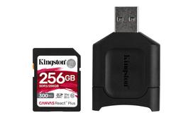 Atminties kortelė Karta Kingston Canvas React Plus SDXC 256GB 10 klasės UHS-II/U3 V90 (MLPR2/256GB)