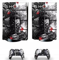PS5 Ghost of Tsushima apvalkalas – lipdukai PlayStation 5 konsolei ir pulteliams