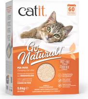Catit - Go Natural! Pea Husk Pellet Clumping Cat Litter - Vanilla Scent - 2 x 2.8kg (5.6kg total)