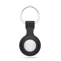 „apple Airtag Icon“ Lokatoriaus Dėklas Su Raktų žiedu – Juodas