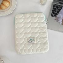 1 Minkštas iPad dėklas 11 colių planšetinio kompiuterio krepšys 14-15 colių nešiojamojo kompiuterio laikymo krepšys 11 inch pieno baltumo spalva
