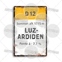 Artysian Tour De France Cycling Metal Plaque with Croix De FER Madeleine Etc - Road Signs for Cycling - Themed Wall Decor 20x30cm