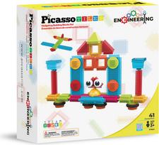 Picasso Tiles - Bristlelock bulding block set, 41pcs (PTB41)