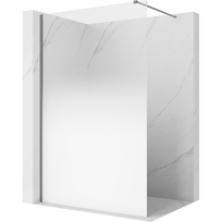 Mexen Kioto dušo sienelė Walk-in 80 x 200 cm, ombre balta 8 mm, gun metal - 800-080-101-95-86