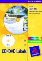 Avery Zweckform 25 vienetų kompaktinių diskų (DVD) etiketės