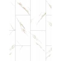 Mexen River White  vinilinių LVT Dryback 2,5 mm grindų dangų pavyzdys, PVC pagrindas, 4 V-griovelis, Jazz White - F1450-S