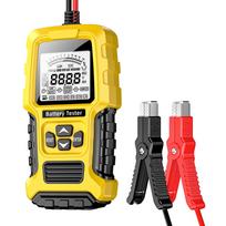 Battery System Analyzer Car Battery Tester LCD Display Digital Analyzer Tester SOH SOC CCA IR Measurement for Car Truck Boat SUV geltona